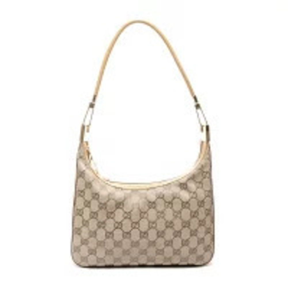 Gucci Bag Canvas One Shoulder Brown GG Hobo